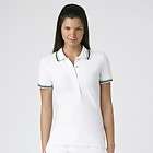 Tory Burch White Navy Trimmed Polo S/S Top NWT XS