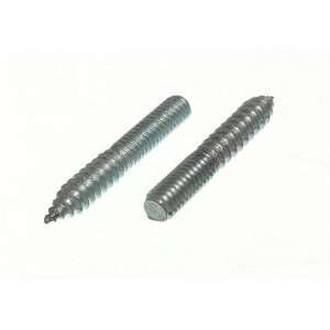 DOWEL SCREW DOUBLE END WOOD TO METAL M8 8MM X 50MM BZP STEEL ( pack 