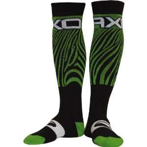  AXO MX Zebra Green One Size Socks Automotive