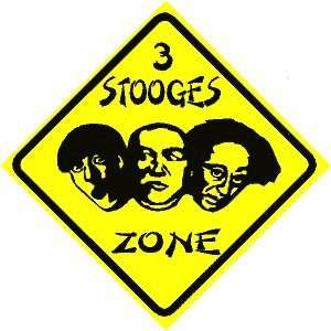    3 STOOGES ZONE sign * street classic comedy