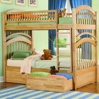 Windsor Style Bunk Bed Twin over Twin   Natural  