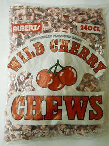 Alberts Wild Cherry Fruit Chews Candy 240 count Bag  