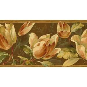  Sienna Tulip Wallpaper Border