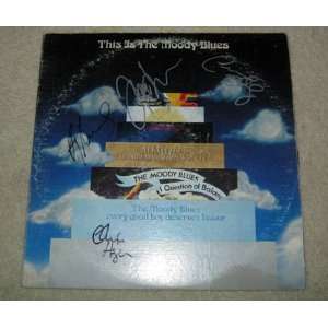 MOODY BLUES autographed SIGNED #1 RECORD *proof