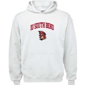  IU South Bend Titans White Youth Arch Logo Hooded 