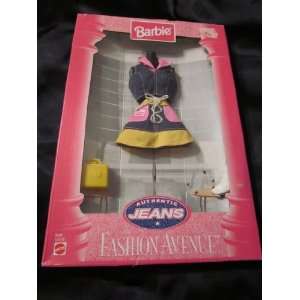  1997 Barbie Fashion Avenue Authentic Jeans skirt & top 