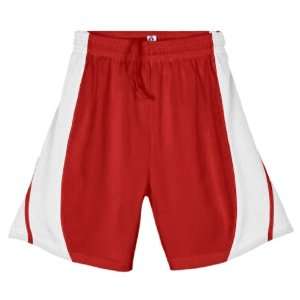   Badger B Ball Mesh Basketball Shorts RED/WHITE YM
