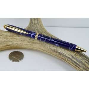   Water Acrylic Presidential Pen With a Gold Finish