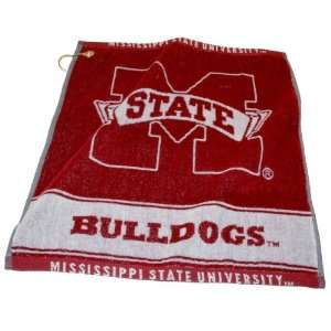 Mississippi State Bulldogs Jacquard Woven Golf Towel  