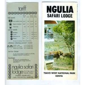   Safari Lodge Brochure Tsavo National Park Kenya 