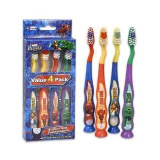 Dr. Fresh kids marvel heroes suction cup toothbrush   4/Pack