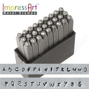 ImpressArt  Scarletts Signature Metal Alphabet Stamps  