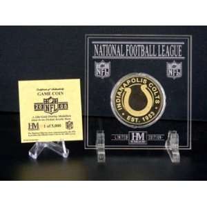  Indianapolis Colts 24KT Gold   2008 Official NFL Game Coin 