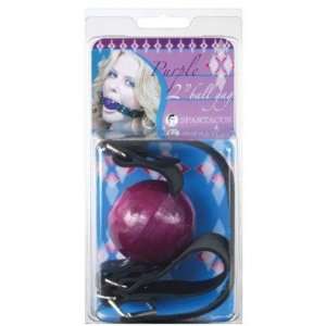  Purple ball gag w/buckle