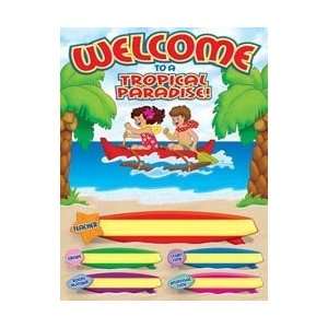   Friend 978 0 545 06889 5 Welcome Tropical Paradise Chart Toys & Games