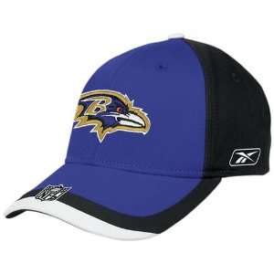  Reebok Baltimore Ravens Colorblock White Tip Shield Hat 