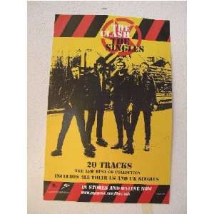  The Clash Poster Baned Shot The Singles 