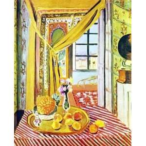  Oil Painting Interior with Phonograph Henri Matisse Hand 