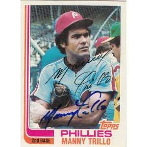    1982 Topps # 220 Manny Trillo Phillies Signed 