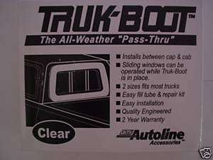 Auto Line accessories truck boot, clear, all weather  