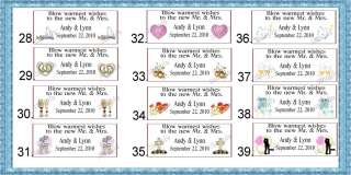 150 BUBBLE Labels STICKERS PERSONALIZED•WEDDING•  