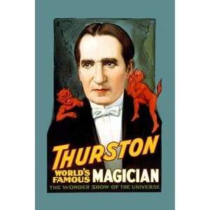  12 x 18 stock. Thurston, worlds famous magician the wonder show 