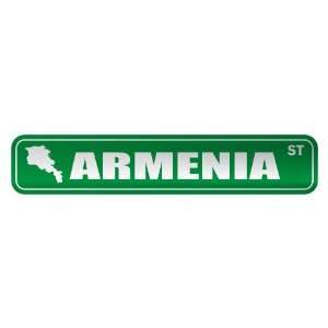   ARMENIA ST  STREET SIGN COUNTRY