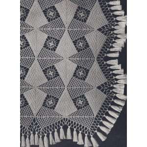  Crochet PATTERN to make   MOTIF BLOCK Bedspread Spearhead Triangle 