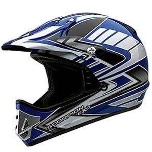  Scorpion VX 14 Flashback Helmet   Large/Blue Automotive