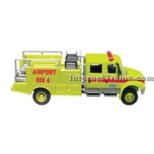   4300 2 Axle Crew Cab Airport RIV Truck   Yellow Toys & Games