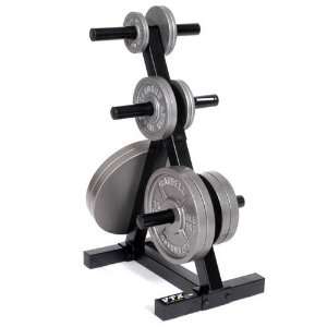  TROY Barbell Olympic 2 Plate Tree with 2 Bar Holders 