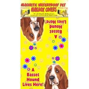 Basset Hound 18x18 Magnetic Dog Mailbox Cover