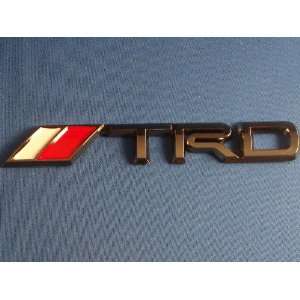  TRD Black Chrome Trunk 3D Emblem Automotive