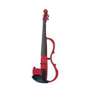  EV204 4 String Electric Violin (Pearl Red) Everything 