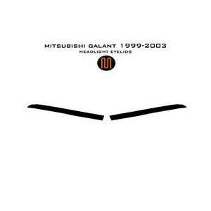  Mitsubishi Galant Headlight Eyelids 99 03   Finish Black 