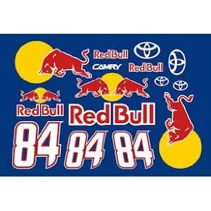  Go Fast   #84 Red Bull Sticker Kit, 4 Inch (Slot Cars 