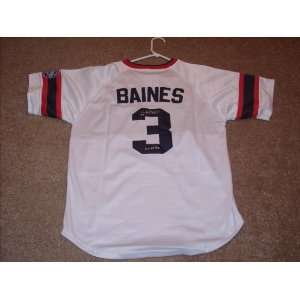 Harold Baines Autographed MLB Replica Throwback Jersey (Chicago White 