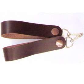 Pair of plain brown leather sporran suspenders which offer a fantastic 