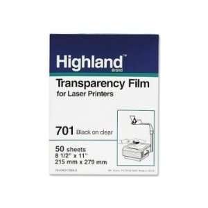   3M Highland 701 Laser Transparency Film   Clear   MMM701 Electronics