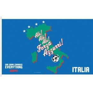  Italy Soccer ESPN 2010 World Cup 3x5 Flag Sports 