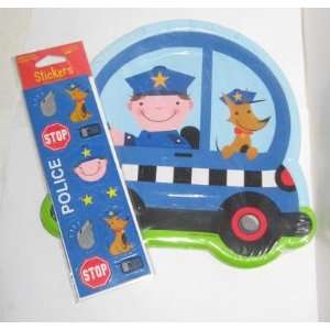  Police Rescue Pals Party Supplies Lot   Plates & Stickers 