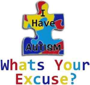 Whats Your Excuse? Autism Puzzle T shirt ALL Sizes  