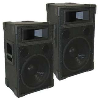12 Inch Stage Monitor Home DJ Speaker Pair New 1200 Watt TRAP12 