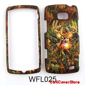 Hard Phone Case Cover For LG Ally Apex Axis VS740 Camo Hunter Deer 