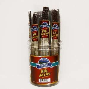 Pacific Mountain Farms Wood Smoked Elk Jerky   30 Individually Wrapped 