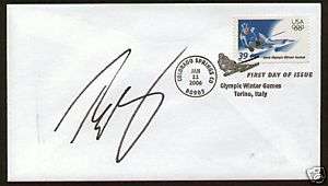 Ted Ligety signed First Day Cover Olympic Legend FDC  