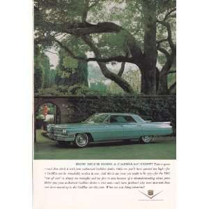 1963 Ad Blue Cadillac Eldorado How Much is a Cadillac Original Vintage 