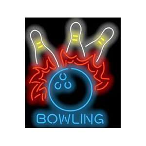  Bowling Fire Neon Sign 