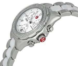   Steel Band White Dial   Womens Watch MWW12E000001 Michele Watches