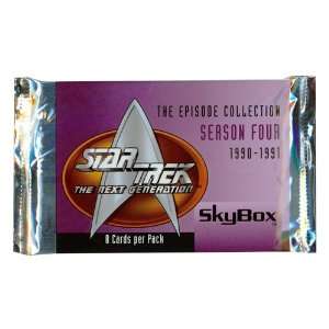 Star Trek The Next Generation Season Four Trading Cards Pack (8 cards 